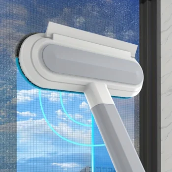Professional Multifunctional Window Cleaner and Pet Hair Remover with Squeegee and Cleaning Brush