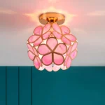Crystal Petal Ceiling Light Modern Aisle Porch Balcony LED Lamps for Bedroom Living Room Corridor Balcony Nodic Lights