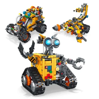 Building Blocks Set,Remote/APP Controlled Robot Toy Coding Set for Kids Ages 3 in 1