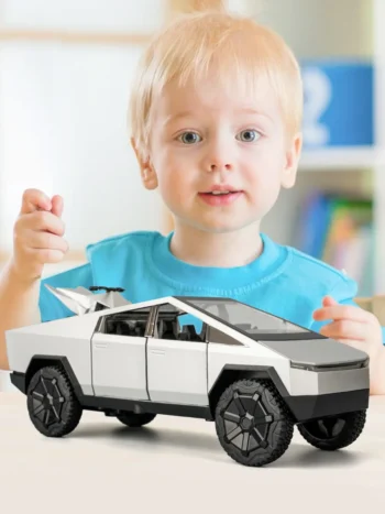 1:32 Scale Zinc Alloy Pickup Model Toy With Sound Lights And Pull-backChristmas Surprise Toy Car For Birthday Gifts For Boys