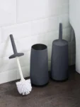 Plastic Toilet Brush With Standing Base Long Handle Toilet Cleaning Brush For Bathroom Accessories Cleaning Tools