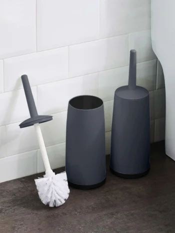Plastic Toilet Brush With Standing Base Long Handle Toilet Cleaning Brush For Bathroom Accessories Cleaning Tools