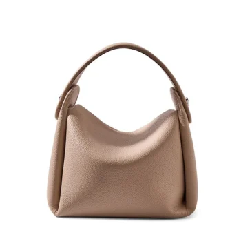 New Head layer Cowhide Versatile Soft Cigarette Box Bag, High end Handbag, Casual French Shoulder Crossbody Dumpling Bag