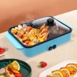 Multifunctional Electric Baking Tray, Hot Pot, Frying Pan & BBQ Grill