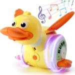 Crawling Duck Baby Toy Infant Sensory Runing Dancing Duck Tummy Time Running Dancing Toy Boys and Girls Sensory Development