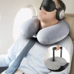 Travel Pillow Neck Pillow Airplane Pillow Traveling Car Home Office Travel Neck Flight Pillow Snap Strap Soft Cover