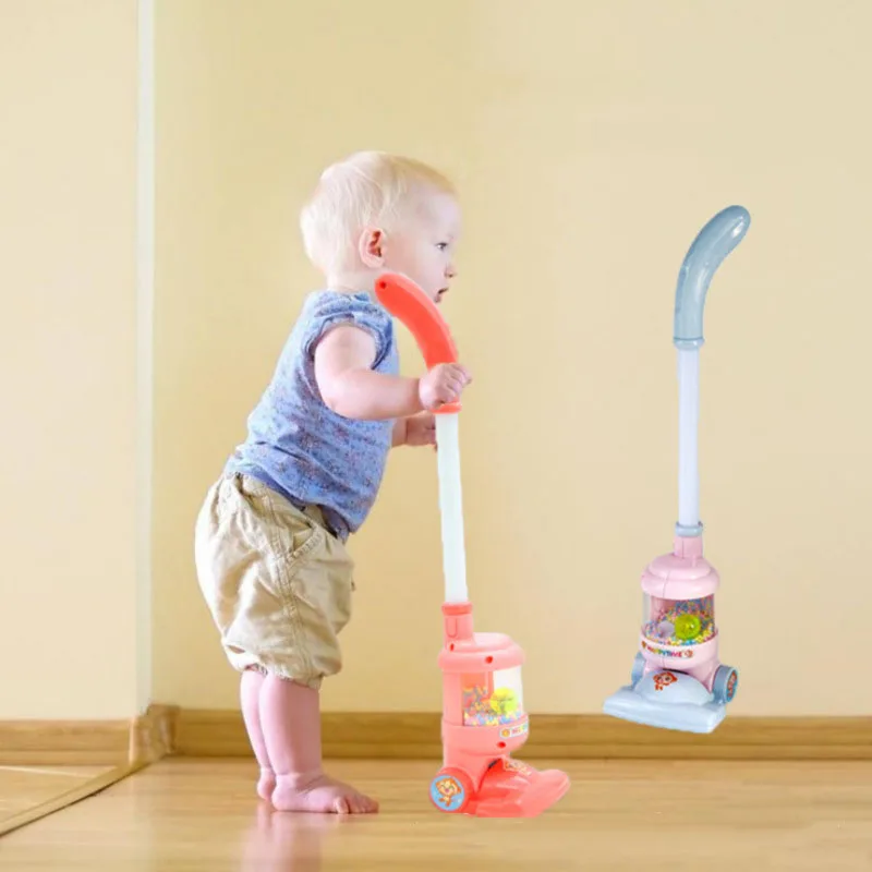 Kids Electric Mini Vacuum Cleaner Simulation Charging Housework Dust Catcher Toys for Kids Girls Educational Pretend Play Toy