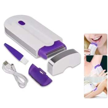 Women Painless Laser Epilator Lady Shaver Sense-Light Instant Hair Remover Rechargeable Armpit Leg Bikini Hair Depilation Device