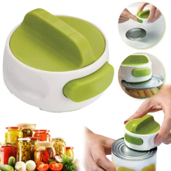 Portable Can Opener Stainless Steel Manual Rotary Cap Screwing Device Labor-saving Bottle Opener Kitchen Multi-purpose Gadget