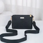 Minimalist Mini Fashionable Quilted Crossbody Bag Wallet, Trendy PU Shoulder Bag, WOMEN'S Casual Handbag and Mobile Phone Wallet