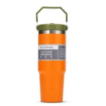 Portable 30oz Outdoor Car Stainless Steel Insulated Water Bottle 304 Stainless Steel Handheld Thermal Cup for Vehicle Use