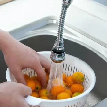 360 ° Adjustment Kitchen Sink Faucet Extender Filter Spray Dual-mode Water-saving Pressurizer Household Bathroom Tool