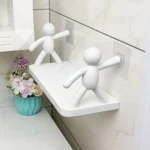 Small Person Storage Rack Cartoon Non Punch Storage Rack Toilet Bathroom Cosmetics Storage Rack Seasoning Jar Sorting Rack