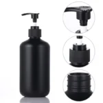 500ML Matte Black Liquid Soap Dispenser Refillable Shampoo Conditioner Body Lotion Container for Bathroom Supplies Hotel