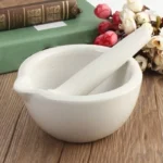 6ml Mini Mills with Pestle Mortar Bowls Topping Actual Porcelain Mortar and Pestle Mixing Grinding Bowl Set