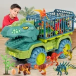 Boys Car Toys Dinosaur Truck Transport Carrier Vehicle Dino Animal Model Tyrannosaurus Rex Truck Game Children Birthday Gifts