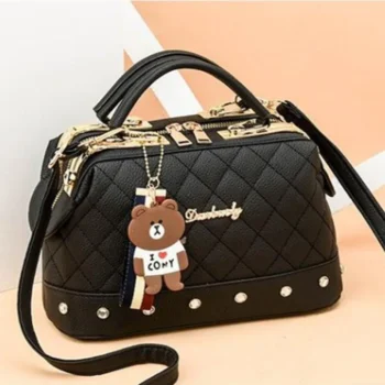 Woman shoulder bag Large capacity Handbag for Women Crossbody bag Lychee pattern Portable bucket bag ladies messenger bags