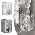Wall Mounted Automatic Toothpaste Squeezer Bathroom Toothpaste Dispenser Storage Rack Toothbrush Holder Home Organizerer