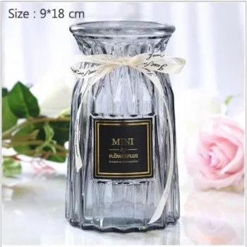 Contracted Flower Glass Vase Origami Flower Arranging Hydroponic Green Plant Nordic Home Decoration Vase