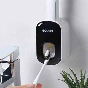 Automatic Toothpaste Dispenser Bathroom Toothpaste Squeezer Punch Free Wall Mounted Tooth Paste Holder Bathroom Accessories