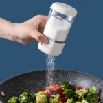 Push type Salt Dispenser Sugar Bottle Spice Pepper Shaker Can Jar PushType Seasoning Container Quantitative Spice Container