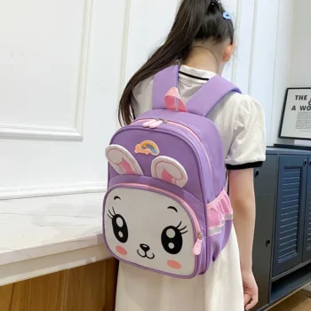 Cute Cartoon Kindergarten Backpack Large Capacity Student Bookbag Comfortable Lightweight Quality Children's Double Shoulder Bag