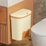 Cute Wall Mounted Trash Can Kitchen Wastebasket Wall Mounted Trash Can for Cabinet Under Sink Compost Bin Garbage Bin