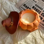 Halloween Hat Pumpkin Storage Box Silicone Mold Diy Resin Pumpkin Storage Jar Candle Cup Halloween Decor Making Mold