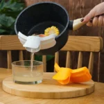 Cute Duckbill Shape Silicone Pot Side Drainage Guide Nozzle Anti-Spill Kitchen Soup Pouring Funnel Clip Spaghetti Filter
