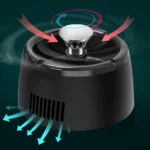 Smart Ashtray with USB Rechargeable Battery, Powerful Motor, Modern Design Ideal for Home, Office, Restaurant Use