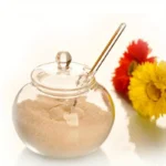 Transparent Sugar with Lid Spoon Jar Clear Glass Jar Storage Container Glass Honey Jar with Lid and Glass Stirrer Transpar