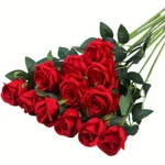 Realistic Artificial Rose Bouquet for Weddings, Birthdays, and More for Floral Arrangements and Home Decor