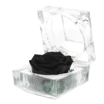 Preserved Flower Gift Box Enchanted Roses Decorations Valentines Day Present Dome Flower Handmade FlowersBright Glass Rose