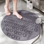 Round Bath Mat Shower Mat Ensures Slip Resistant Experience in Wet Area Safety