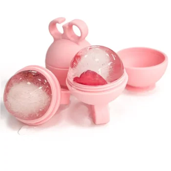 Ice Face Roller Silicone Cube Beauty Massage lce Mold for Eye Puffiness lce facial Roller Shrink Pores with handle